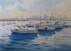 Boats At Anchor - Williamstown
